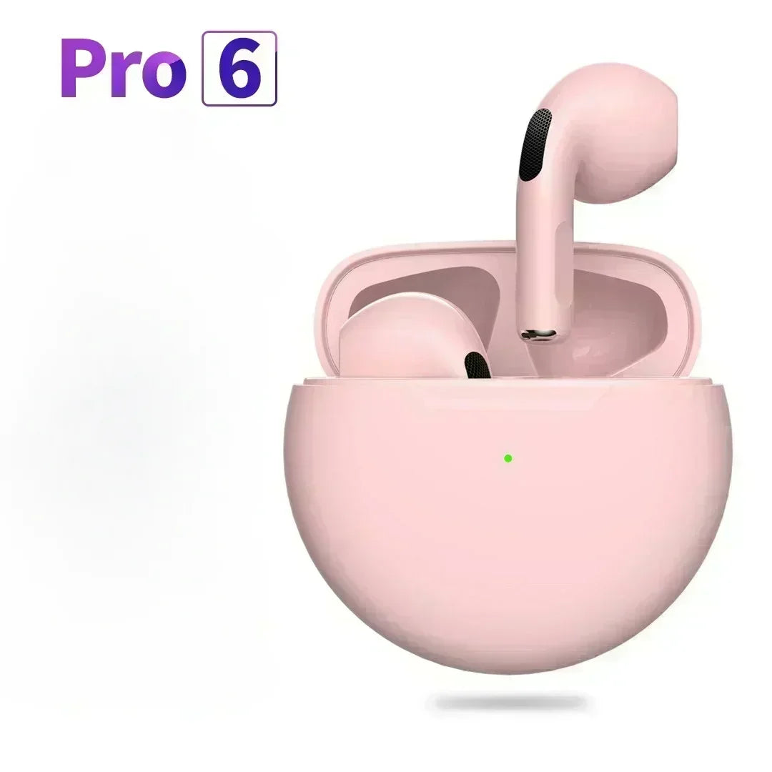 NEW Pro 6 TWS Wireless Headphones with Mic Fone Bluetooth Earphones Sport Running Headset for Apple iPhone Xiaomi Pro6 Earbuds