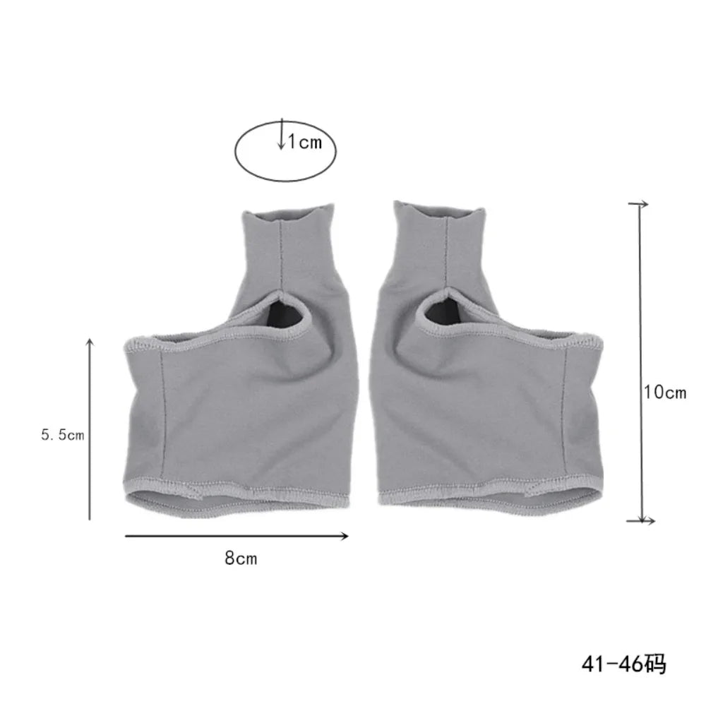 2pcs=1pair Men's Socks Gray Toe Hallux Valgus Bunion Corrector Orthotics Feet Bone Thumb Adjuster Pedicure Correction Sock