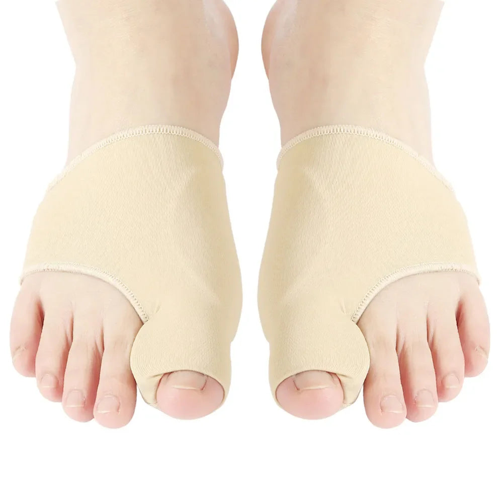 2pcs=1pair Men's Socks Gray Toe Hallux Valgus Bunion Corrector Orthotics Feet Bone Thumb Adjuster Pedicure Correction Sock